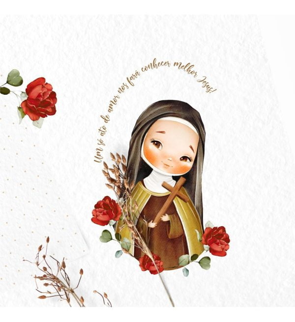 Arquivo Digital Santa Terezinha Santinhos Católicos Aquarela