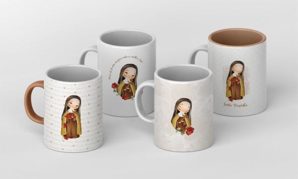 Arquivo Digital Santa Terezinha Santinhos Católicos Aquarela