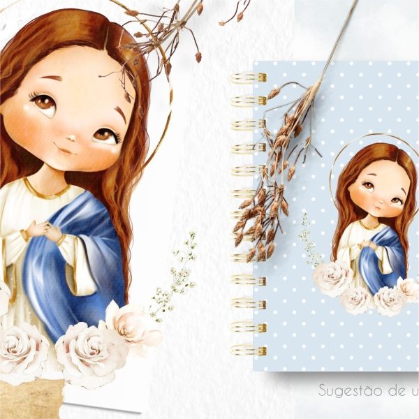 Arquivo Digital Santinhos Católicos Imaculada Conceição Png