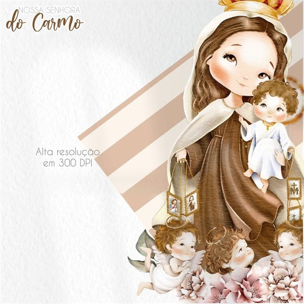 Arquivo Digital Santinhos Católicos Nossa Senhora do Carmo