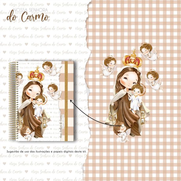 Arquivo Digital Santinhos Católicos Nossa Senhora do Carmo