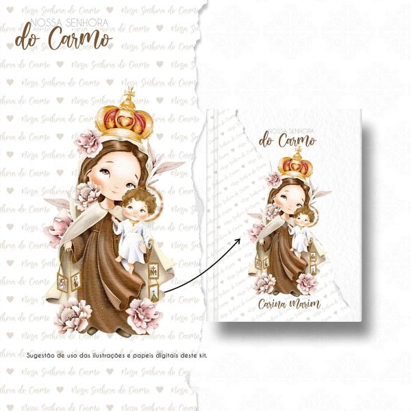 Arquivo Digital Santinhos Católicos Nossa Senhora do Carmo