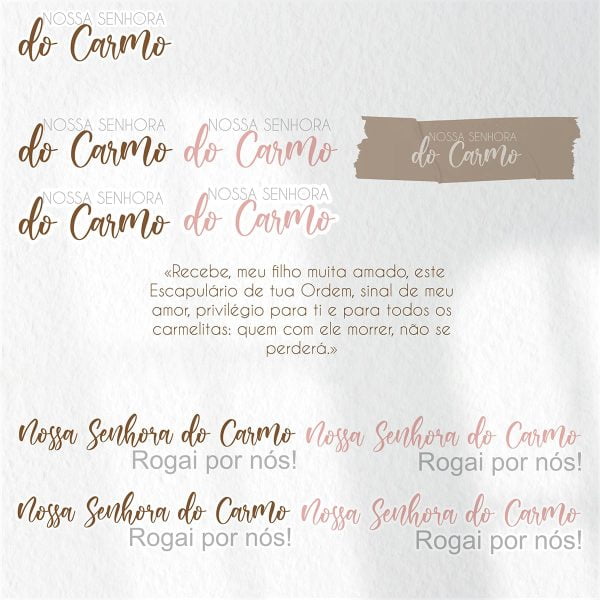 Arquivo Digital Santinhos Católicos Nossa Senhora do Carmo
