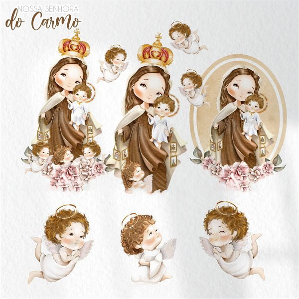 Arquivo Digital Santinhos Católicos Nossa Senhora do Carmo