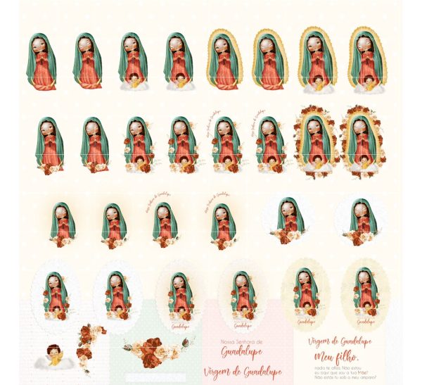 Arquivo Digital Santinhos Católicos Nossa Senhora Guadalupe