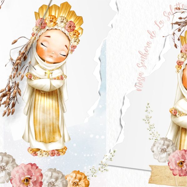 Arquivo Digital Santinhos Católicos Nossa Senhora La Salette
