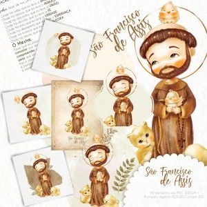 Arquivo Digital São Francisco De Assis Santinhos Católicos
