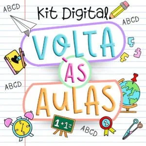 Arquivo Digital Volta Às Aulas Frases Figuras Personalizados