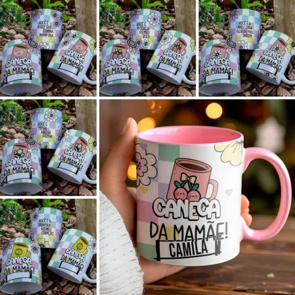 Arquivo Editável Caneca Mamãe – Dia das Mães