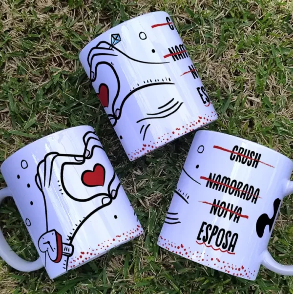 Arquivo Editável: Caneca Romântica para Surpreender