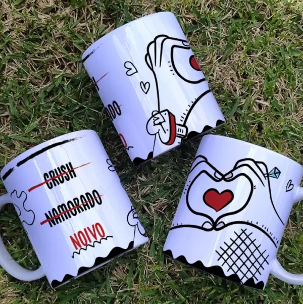 Arquivo Editável: Caneca Romântica para Surpreender