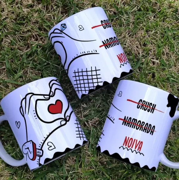 Arquivo Editável: Caneca Romântica para Surpreender