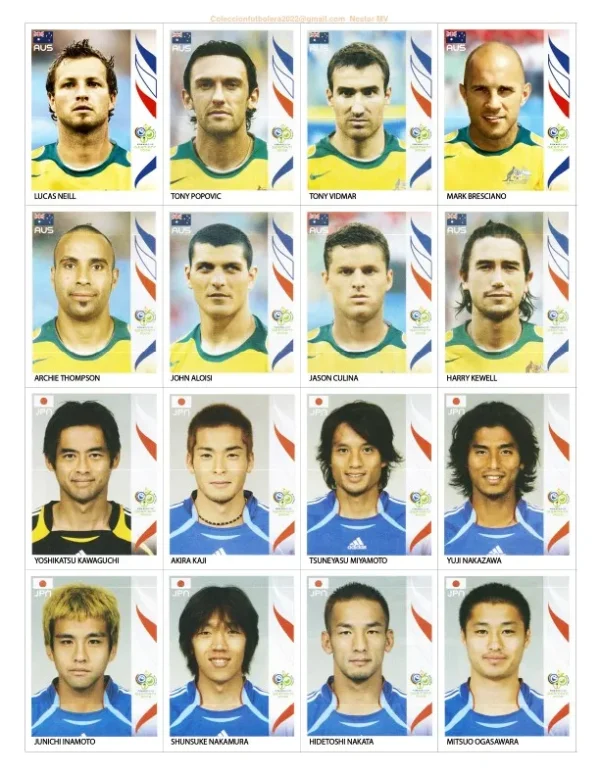 Arquivo Imprimir Todas Figurinhas Copa Mundo Alemanha 2006