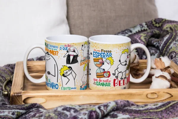 Arquivo JPG Estampa Flork para Sublimação em Caneca
