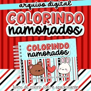 Arquivo PDF de Livro para Colorir Especial Namorados