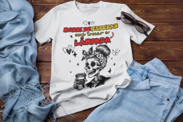 Arquivo PNG Artes Camisa: Espera por Namorado com Humor