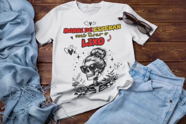 Arquivo PNG Artes Camisa: Espera por Namorado com Humor