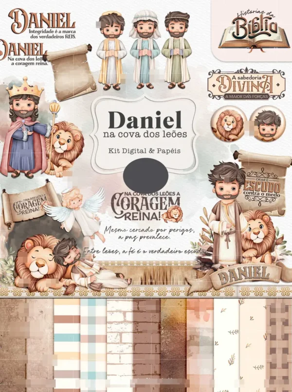 Arquivos Digitais de Daniel, Jonas e Moisés em PNG