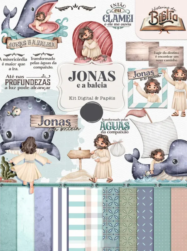Arquivos Digitais de Daniel, Jonas e Moisés em PNG