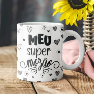 Arquivos Editáveis de Canecas Românticas para Namorados
