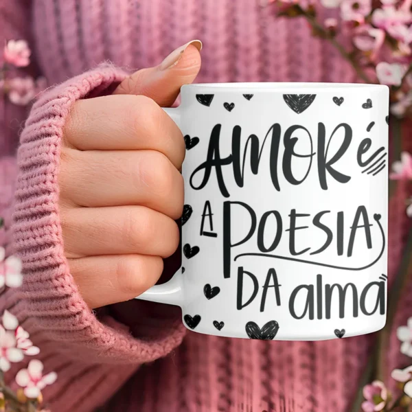 Arquivos Editáveis de Canecas Românticas para Namorados