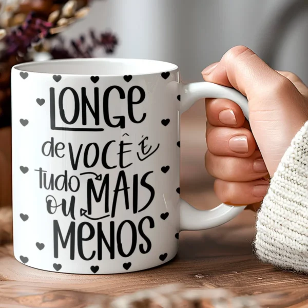 Arquivos Editáveis de Canecas Românticas para Namorados