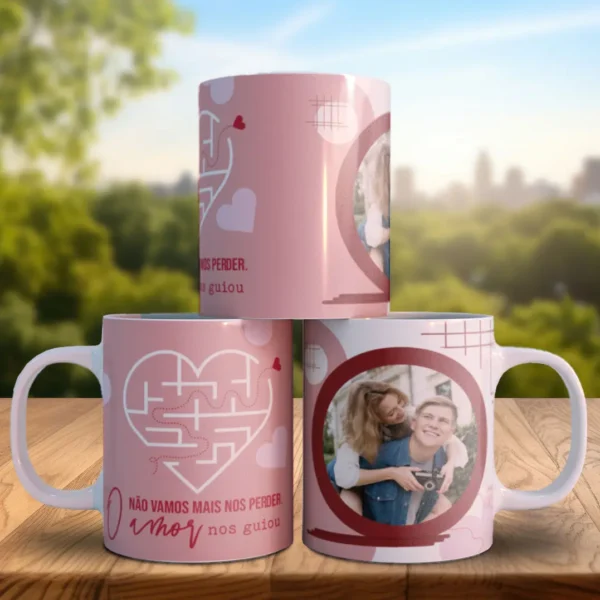Arquivos Editáveis para Sublimação de Canecas de Amor
