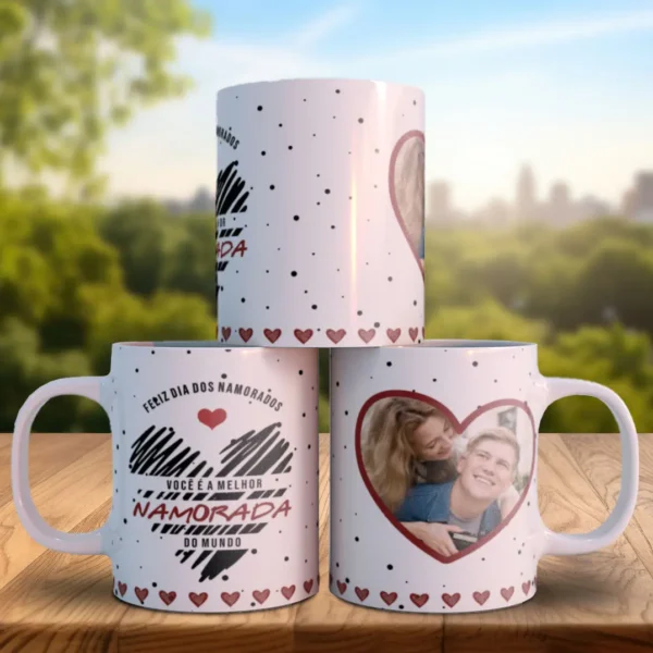 Arquivos Editáveis para Sublimação de Canecas de Amor