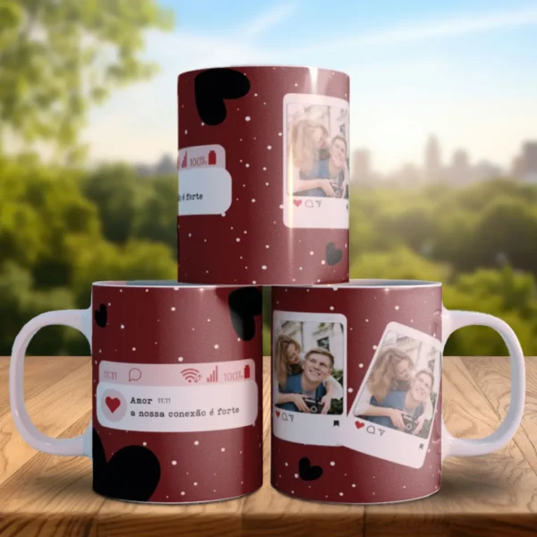 Arquivos Editáveis para Sublimação de Canecas de Amor