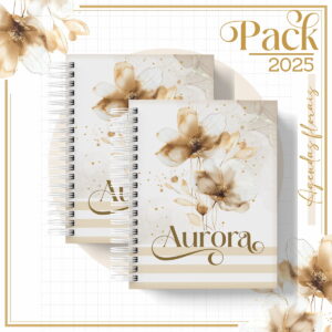 Arquivos Encadernação Caderno Floral Gold