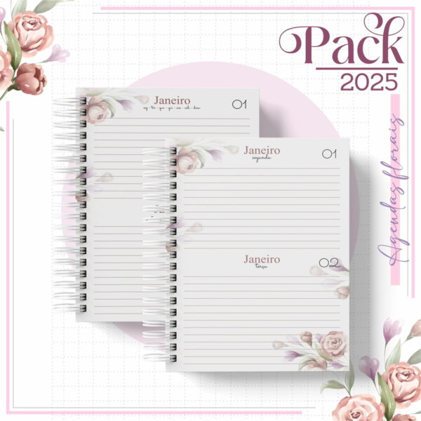 Arquivos Encadernação Caderno Floral Rosê