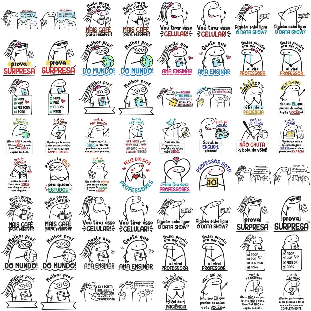 Arquivos Flork Dia dos Professores Ilustrações Frases PNG