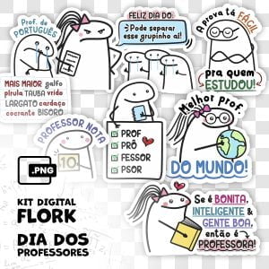 Arquivos Flork Dia dos Professores Ilustrações Frases PNG
