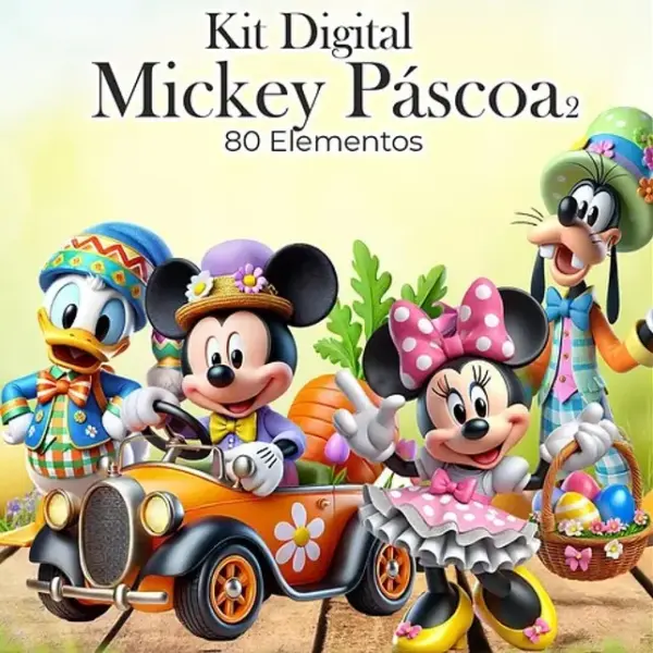 Arquivos Png Mickey Pascoa Para Convites E Decoracao Festa 2
