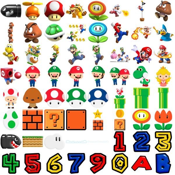 Arquivos Png Super Mário Bros Para Personalizados Festa