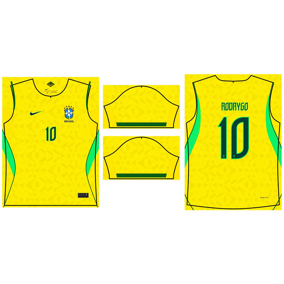 Arte Camisa Seleção Brasileira 2026-2027 I em CDR 2 Arte Camisa Seleção Brasileira 2026-2027 I em CDR
