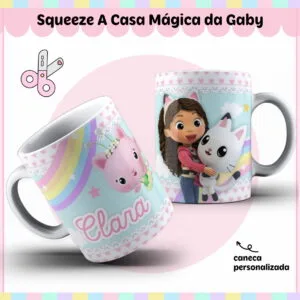 Arte Caneca a Casa Mágica da Gabby - Arquivo Digital 30 Arte Caneca a Casa Mágica da Gabby - Arquivo Digital