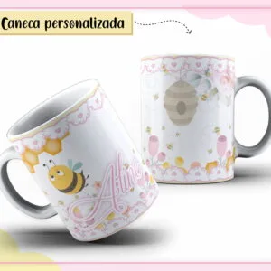 Arte Caneca Abelhinha Fofa - Arquivo Digital