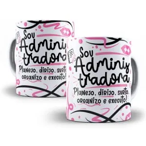 Arte Caneca Administrador(a) Flork Frase Profissão Em Png