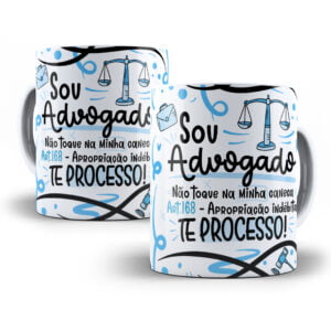 Arte Caneca Advogado(a) Flork Frase Profissão Em Png