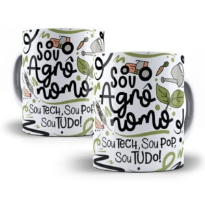 Arte Caneca Agrônomo(a) Flork Frase Profissão Em Png