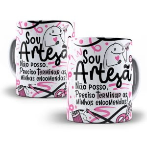Arte Caneca Artesã Flork Frase Profissão Em Png