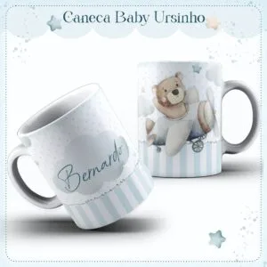 Arte Caneca Baby Urso - Arquivo Digital