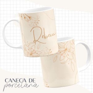 Arte Caneca Bege - Arquivo Digital