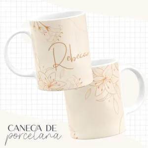 Arte Caneca Bege - Arquivo Digital