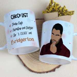 arte caneca bridgerton png para sublimacao