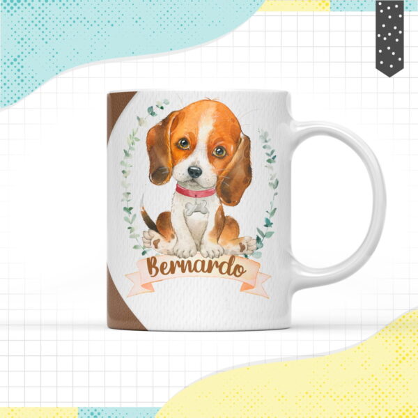 Arte Caneca Cachorrinho - Arquivo Digital