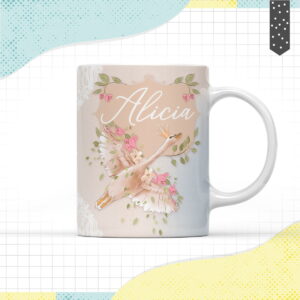 arte caneca cisne aquarela png para sublimacao