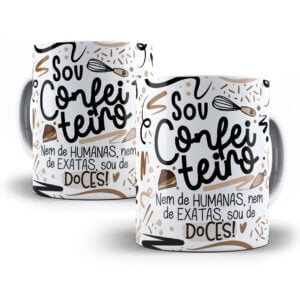Arte Caneca Confeireiro(a) Flork Frase Profissão Em Png