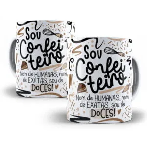 Arte Caneca Confeireiro(a) Flork Frase Profissão Em Png